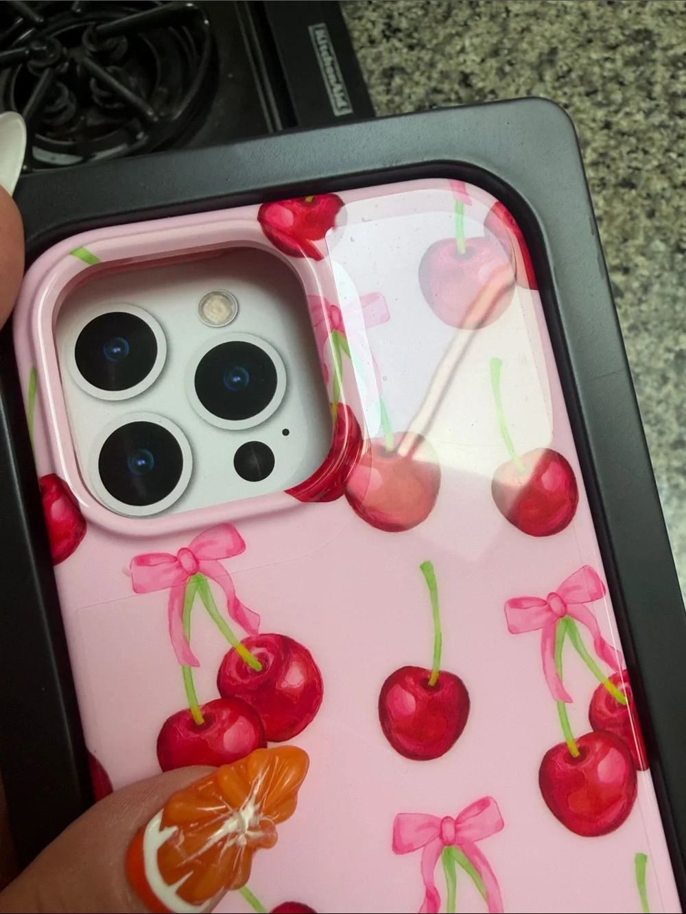New! VELVET CAVIAR iPhone 16 Pro Max Case – Sweet Cherry (New in Box)